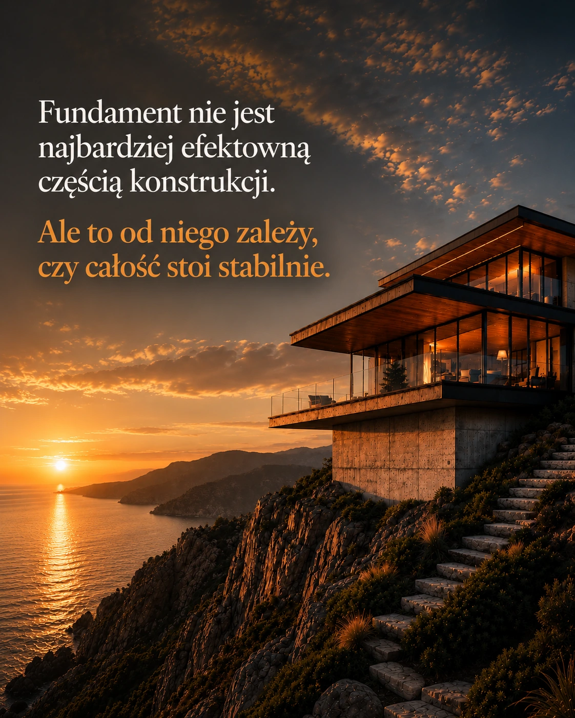 Dom na urwisku — metafora stabilnego fundamentu bezpieczeństwa