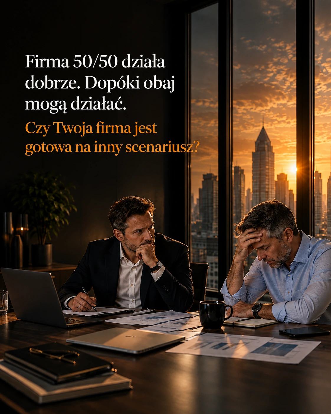 Dwóch wspólników — ryzyko dla ciągłości firmy